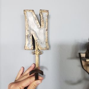Anthropologie Marquee Letter Hook N